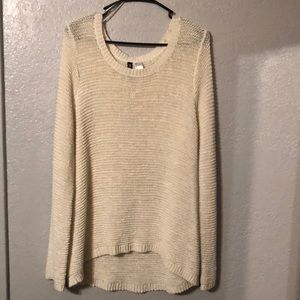 Cream H&M Divided knit long sweater